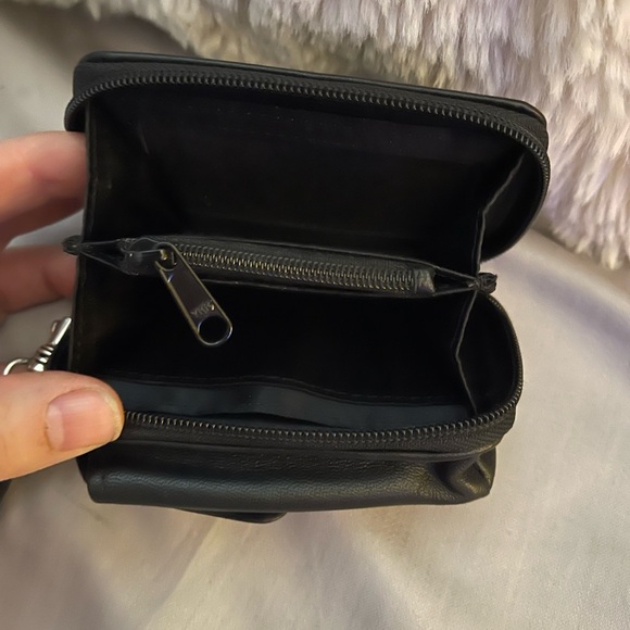 Brighton Black Croc-Embossed Heart Clutch - Picture 5 of 7